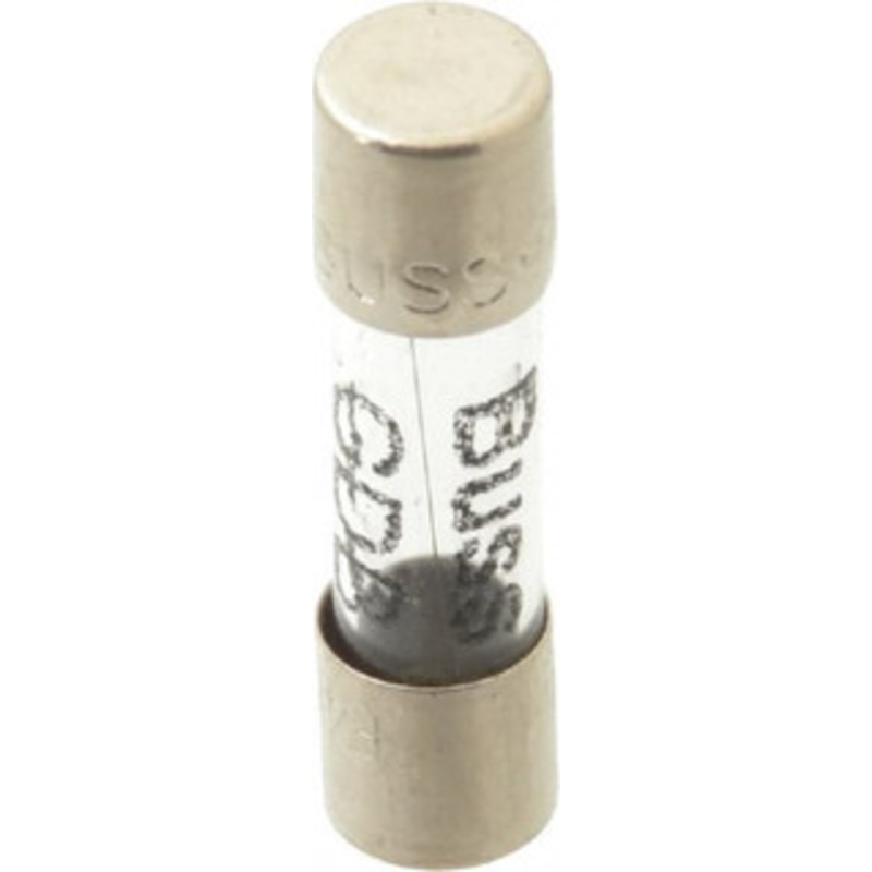 Bussmann 250 VAC, 32 VDC, 0.4 Amp, Fast-Acting Miniature Glass Fuse 20mm OAL, 5mm Diam GDB-400MA - 84680909