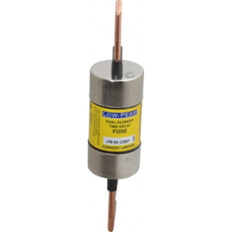 Bussmann 250 VAC/VDC, 150 Amp, Time Delay General Purpose Fuse Bolt-on Mount, 7-1/8 OAL, 100 at DC, 300 at AC (RMS) kA Rating, 1-9/16 Diam LPN-RK-150SP - 74874470