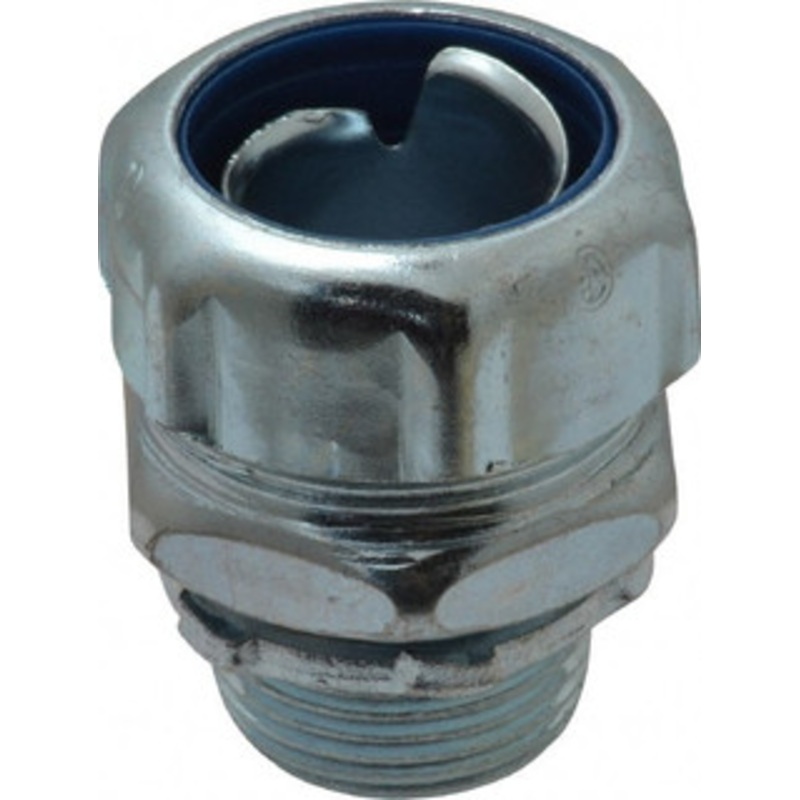 Thomas & Betts 3/4 Trade Liquidtight Conduit Connector Steel, Noninsulated, Straight Connector, Threaded Connection 5233 - 54058722