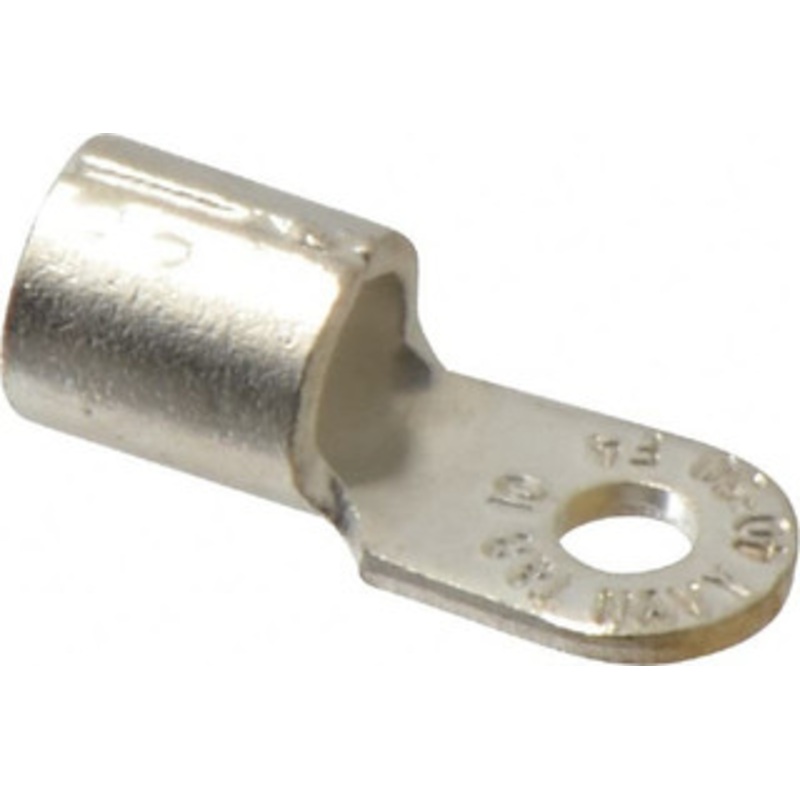 Thomas & Betts 4 AWG Noninsulated Crimp Connection Circular Ring Terminal #10 Stud, 1.16 OAL x 0.48 Wide, Tin Plated Copper Contact F4-10 - 54064407
