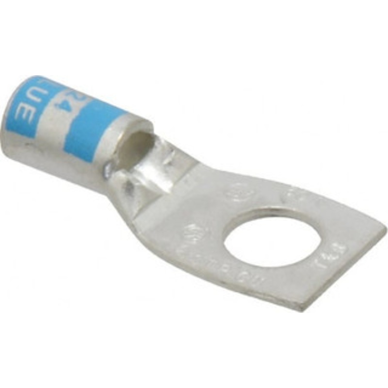 Thomas & Betts 6 AWG Noninsulated Compression Connection Square Ring Terminal 5/16 Stud, 1.41 OAL x 0.6 Wide, Tin Plated Copper Contact 54135 - 54056569