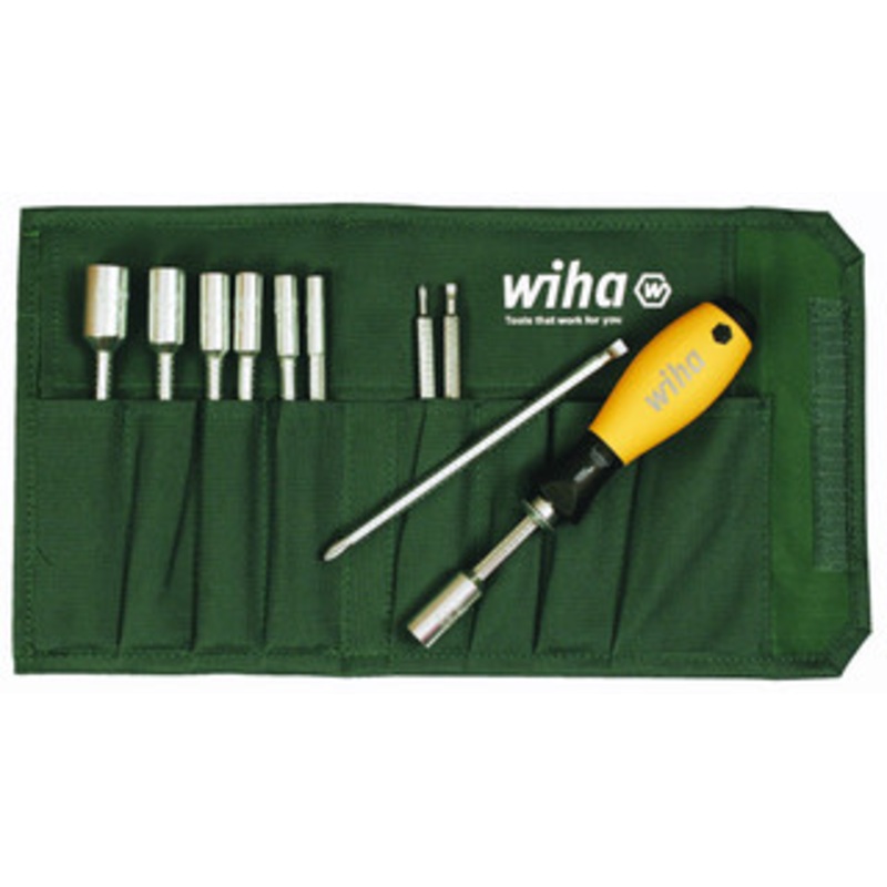 Wiha ESD Safe Slotted/Phillips/Inch Nut Drivers Blade Set - 10895