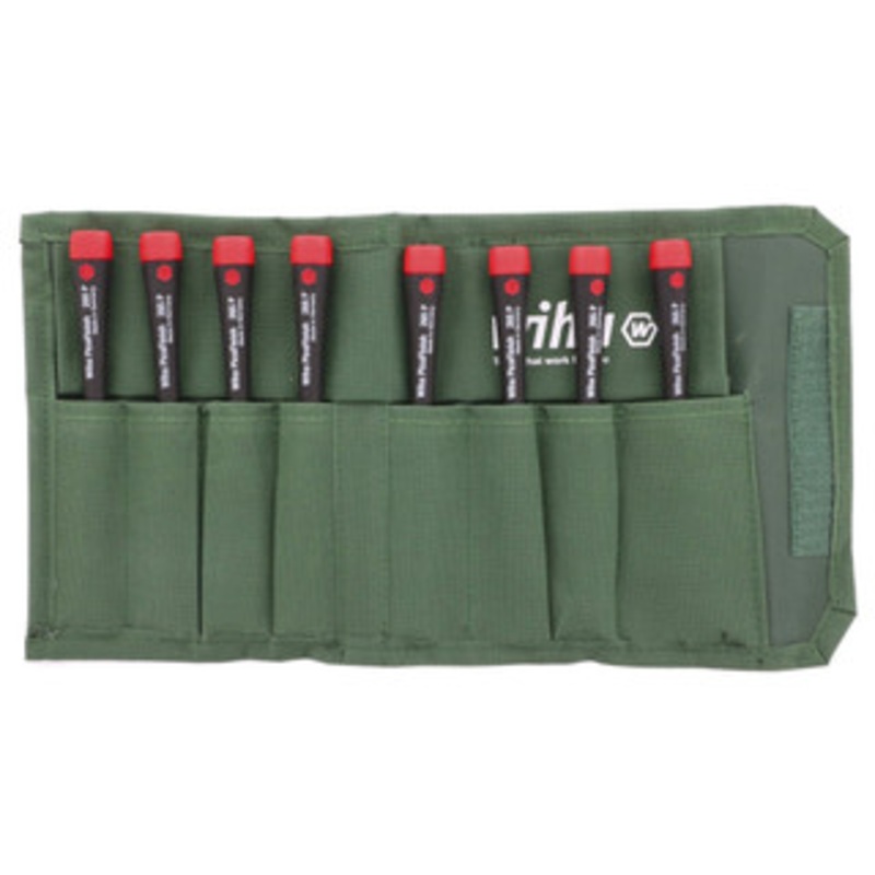 Wiha PicoFinish Precision Inch Nut Driver 8 Piece Set in Canvas Pouch - 26593