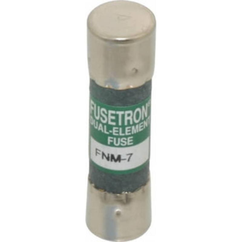 Bussmann 250 VAC, 7 Amp, Time Delay General Purpose Fuse Fuse Holder Mount, 1-1/2 OAL, 10 at 125 V kA Rating, 13/32 Diam FNM-7 - 76636695