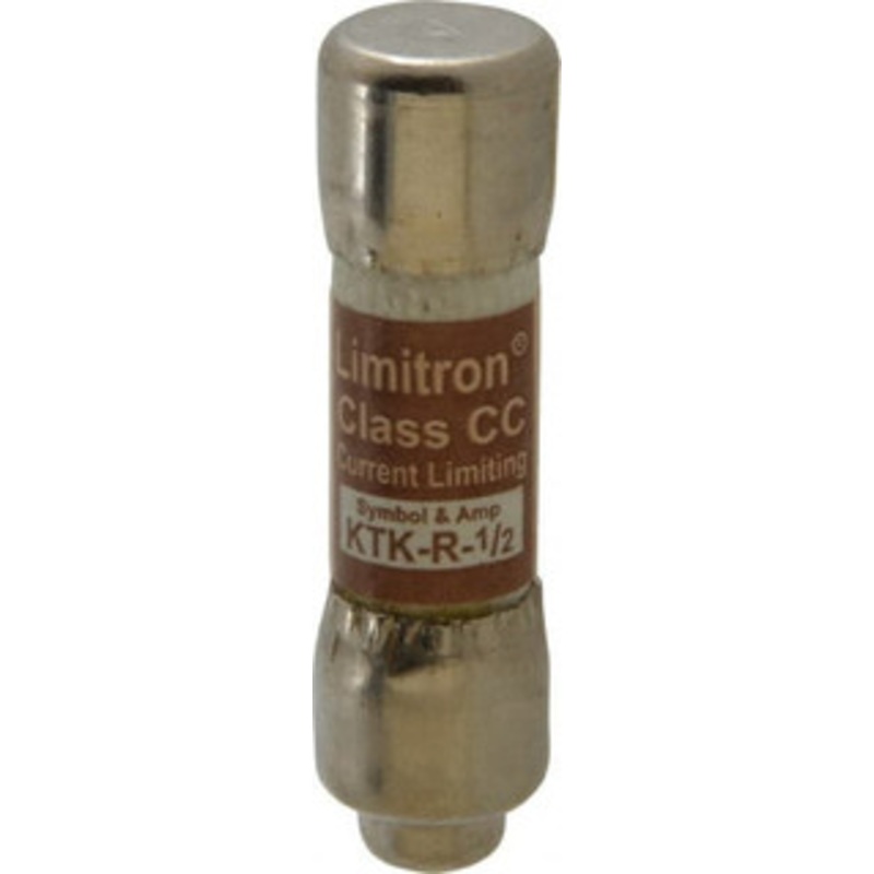 Bussmann 600 VAC, 0.5 Amp, Fast-Acting General Purpose Fuse Fuse Holder Mount, 1-1/2 OAL, 200 at AC (RMS) kA Rating, 13/32 Diam KTK-R-1/2 - 74743139
