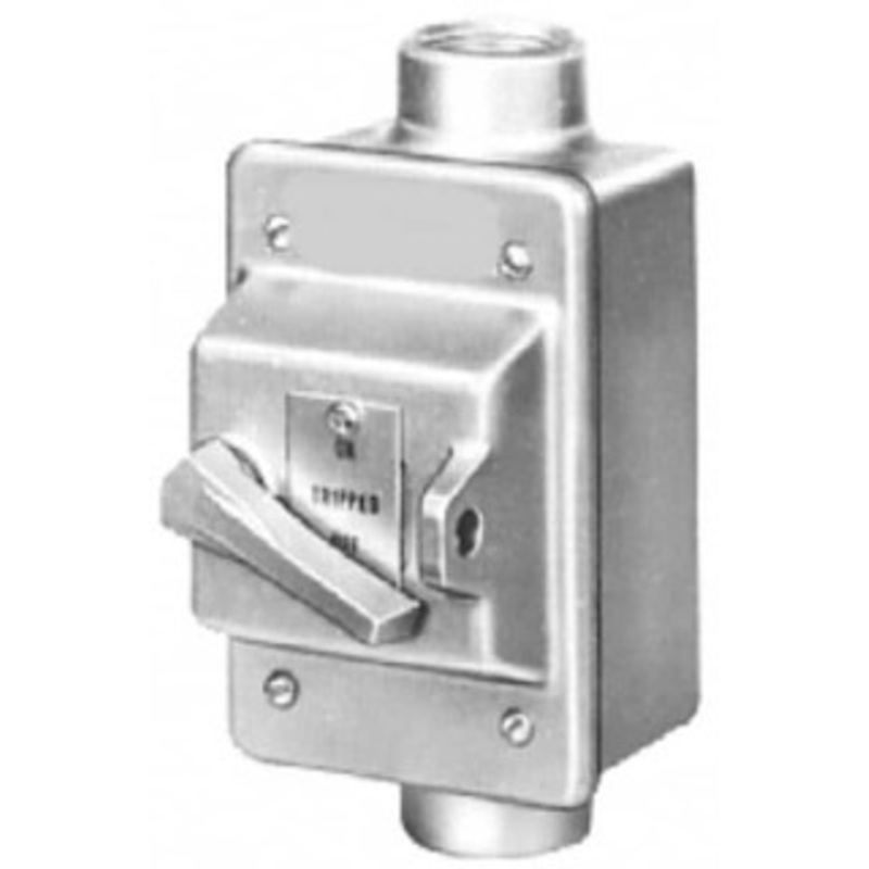 Eaton Cutler-Hammer 2 Poles, 0.4 to 16 Amp, NEMA, Enclosed Toggle Manual Motor Starter 60.5mm Wide x 50mm Deep x 105.7mm High, 1 hp at 120/240 V, 1 hp at 277 V & 1/4 hp at 32 V, CSA Certified, NEMA 3/4/5 & UL Listed MSTO2AH - 01259738