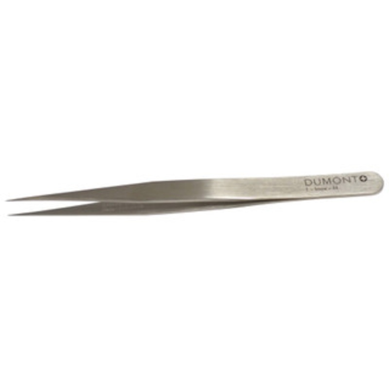 Grobet Swiss Pattern Tweezer, Dumont Brand, Pattern #1, Stainless Steel - 57.201