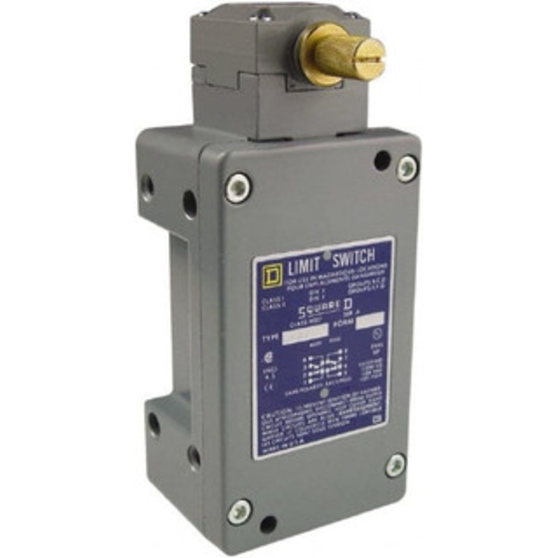 Square D SPDT, 2NC/2NO, 600 Volt Screw Terminal, Rotary Head Actuator, General Purpose Limit Switch 1, 2, 4, 6, 12, 13, 6P NEMA Rating, IP67 IPR Rating 9007CR65B2 - 69658649