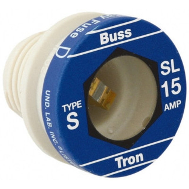 Bussmann 125 VAC, 30 Amp, Time Delay Plug Fuse 10 (RMS Symmetrical) kA Rating SL-30 - 84720374
