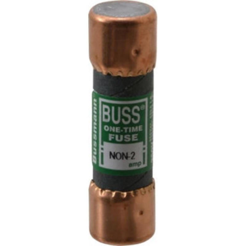 Bussmann 125 VDC, 250 VAC, 2 Amp, Fast-Acting General Purpose Fuse Fuse Holder Mount, 50.8mm OAL, 50 at AC/DC kA Rating, 9/16 Diam NON-2 - 74701160