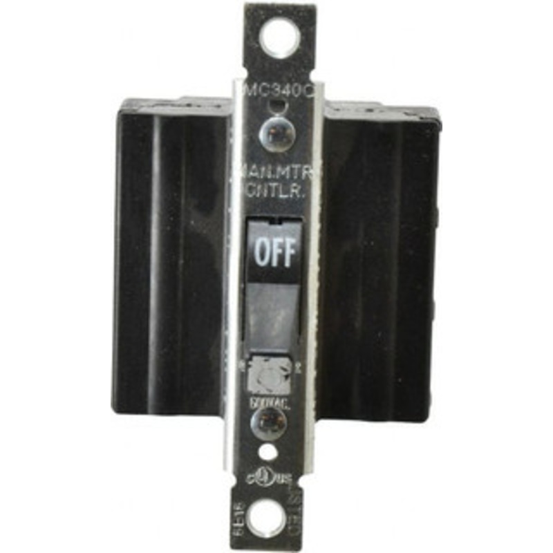 Cooper Wiring Devices 3 Poles, 40 Amp, 3PST, NEMA, Open Toggle Manual Motor Starter 56.64mm Wide x 42.16mm Deep x 95.25mm High, 20 hp, CSA C22.2 No. 14, NEMA 1 & UL 508 AHMC340C - 78006731