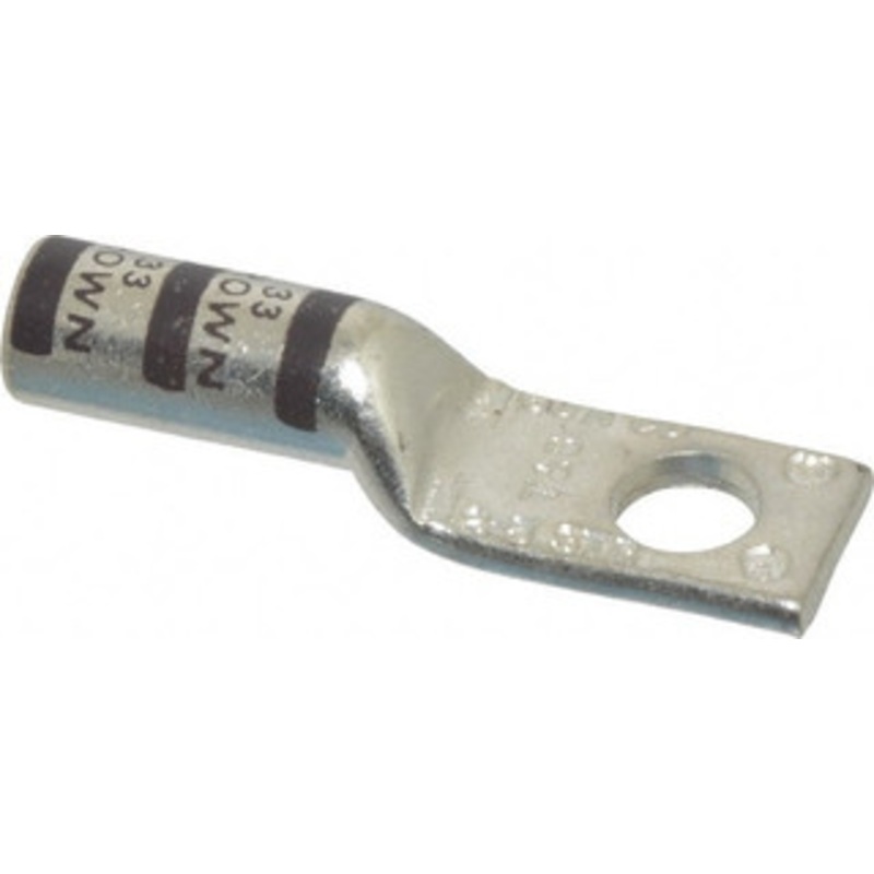 Thomas & Betts 3-2 AWG Noninsulated Compression Connection Square Ring Terminal 5/16 Stud, 2.03 OAL x 0.59 Wide, Tin Plated Copper Contact 54942BE - 54059639