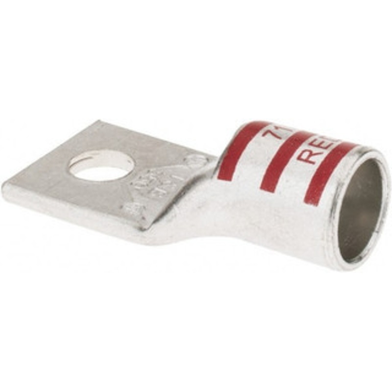 Thomas & Betts 350 kcmil Wire Noninsulated Compression Connection Square Ring Terminal 1/2 Stud, 2.85 OAL x 1.36 Wide, Tin Plated Copper Contact 54115 - 54056957