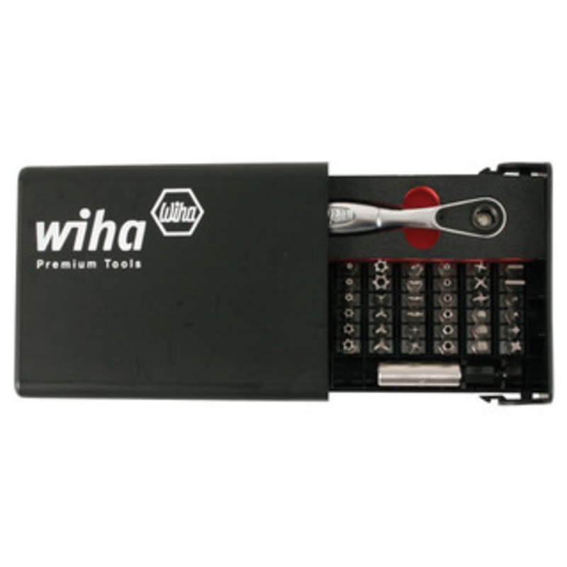 Wiha Security Bits Collector with 1/4 Ratchet 39 Piece Set - 71988