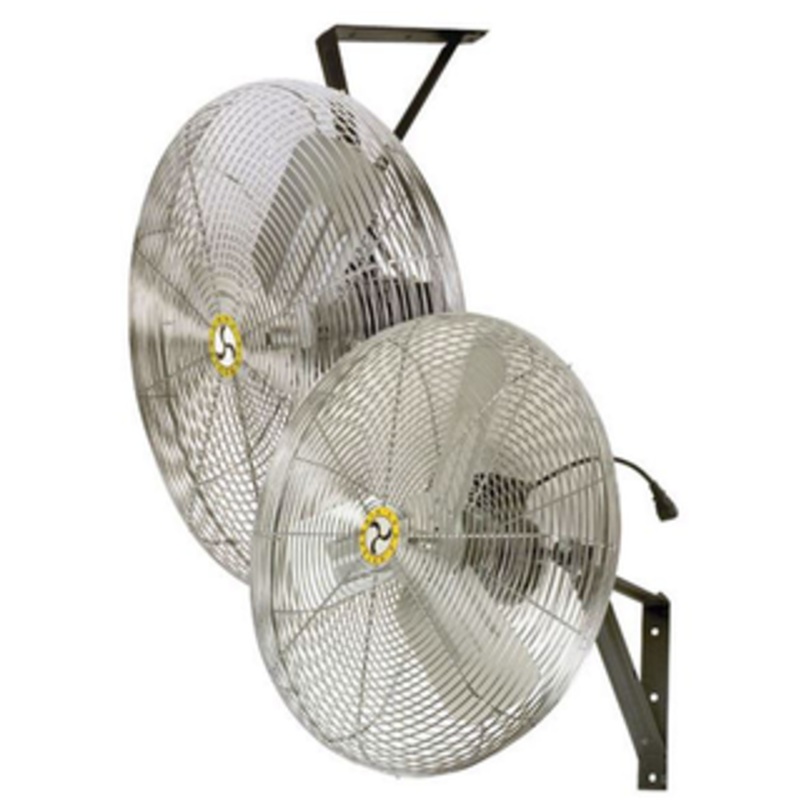 Airmaster 24 Blade 1/4HP 115V Industrial Non-Oscillating Wall Mount Fan - 71572