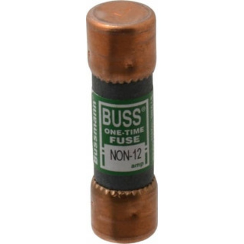 Bussmann 125 VDC, 250 VAC, 12 Amp, Fast-Acting General Purpose Fuse Fuse Holder Mount, 50.8mm OAL, 50 at AC/DC kA Rating, 9/16 Diam NON-12 - 74701111