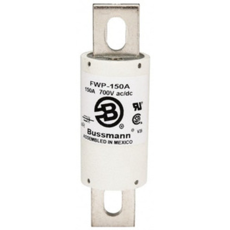 Bussmann 700 VAC/VDC, 150 Amp, Fast-Acting Semiconductor/High Speed Fuse Stud Mount Mount, 5-3/32 OAL, 200 (RMS), 50 at DC kA Rating, 1-1/2 Diam FWP-150A - 75382994