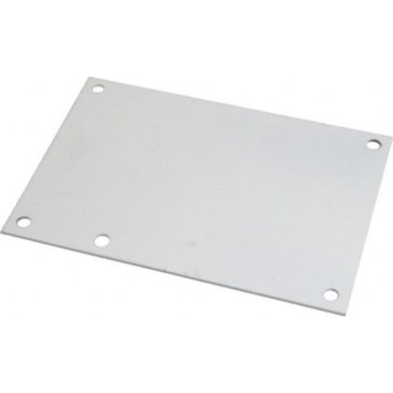 Cooper B-Line 4-1/4 OAW x 6-1/4 OAH Powder Coat Finish Electrical Enclosure Nonperforated Panel 8 x 6 Box, 14 Gauge Steel, Use with 864 RHC/864-1 78205137721 - 64050412