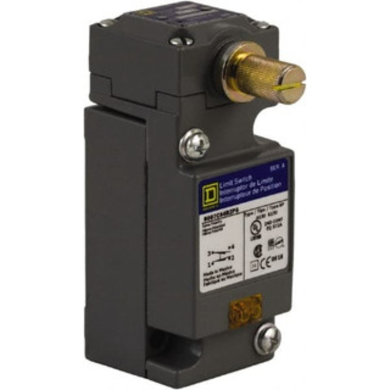 Square D SPDT, NC/NO, 600 VAC, Screw Terminal, Rotary Head Actuator, General Purpose Limit Switch 1, 2, 4, 6, 12, 13, 6P NEMA Rating, IP67 IPR Rating 7C54B2P10Y19021 - 69682631