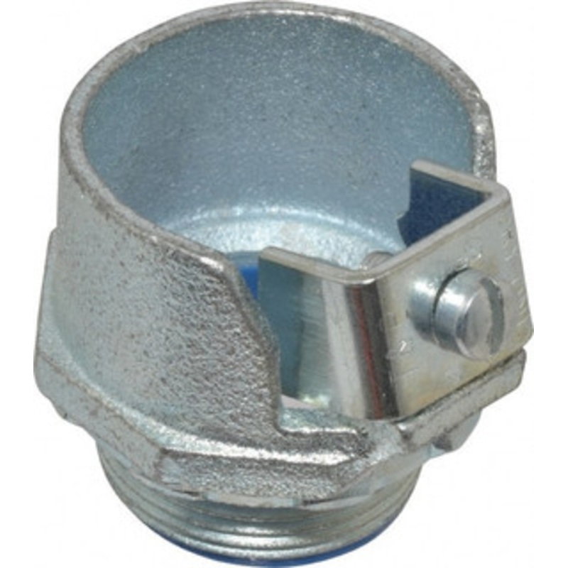 Thomas & Betts 1-1/4 Trade FMC Conduit Connector Malleable Iron, Insulated, Straight Connector, Set Screw Connection 3118 - 54057880