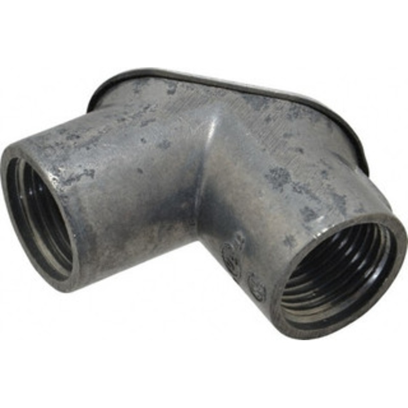 Thomas & Betts 1/2 Trade Rigid/Intermediate (IMC) Conduit Elbow Die Cast Zinc, Noninsulated, Angled Connector, Threaded Connection HL601 - 73124125