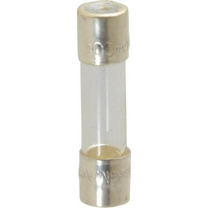 Bussmann 250 VAC, 32 VDC, 0.1 Amp, Fast-Acting Miniature Glass Fuse 20mm OAL, 10 at 125 V kA Rating, 5mm Diam GMA-100-R - 71917751
