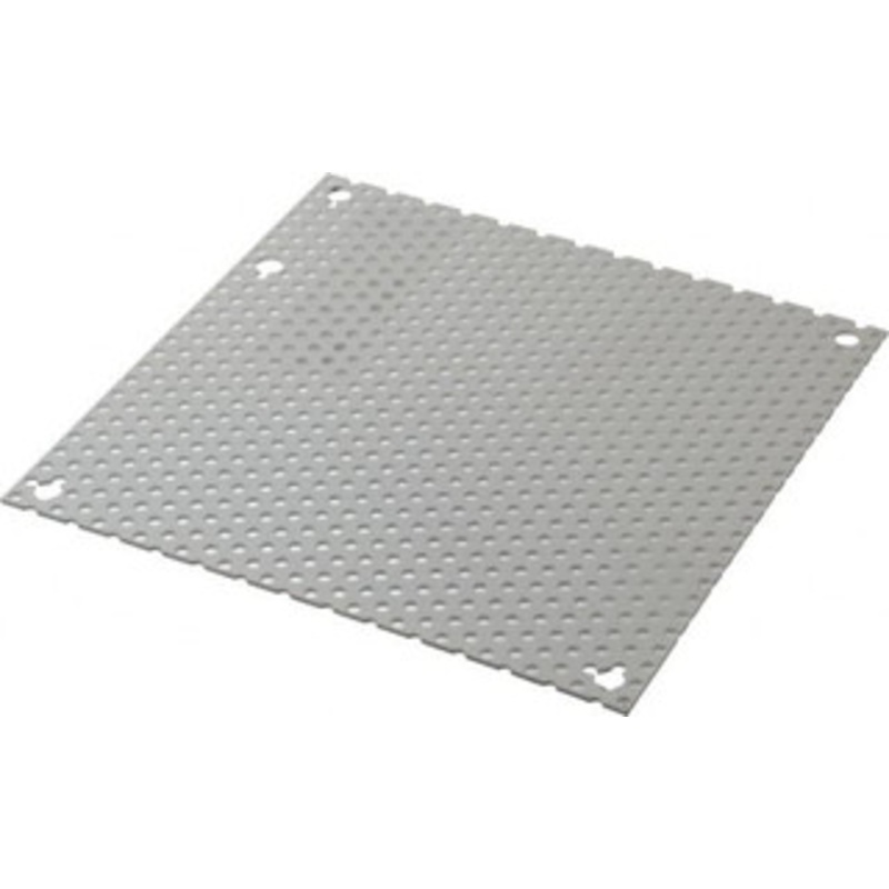 Cooper B-Line 6-1/4 OAW x 6-1/4 OAH Powder Coat Finish Electrical Enclosure Perforated Panel 8 x 8 Box, 16 Gauge Steel, Use with 884-1/886-1 11698929 - 82608860