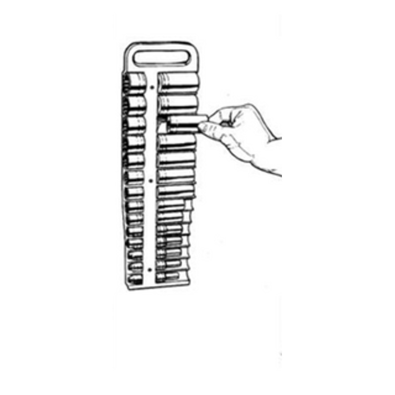 Lisle Magnetic Socket Holder Black - LIS40210