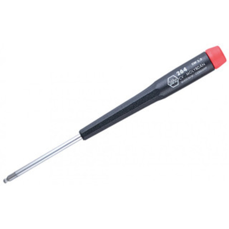 Wiha Precision Ball End Hex Screwdriver, 1/8 x 60mm - 26431