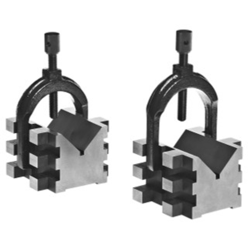Brown & Sharpe No. 750-2 V-Blocks and Clamps - 599-750-2