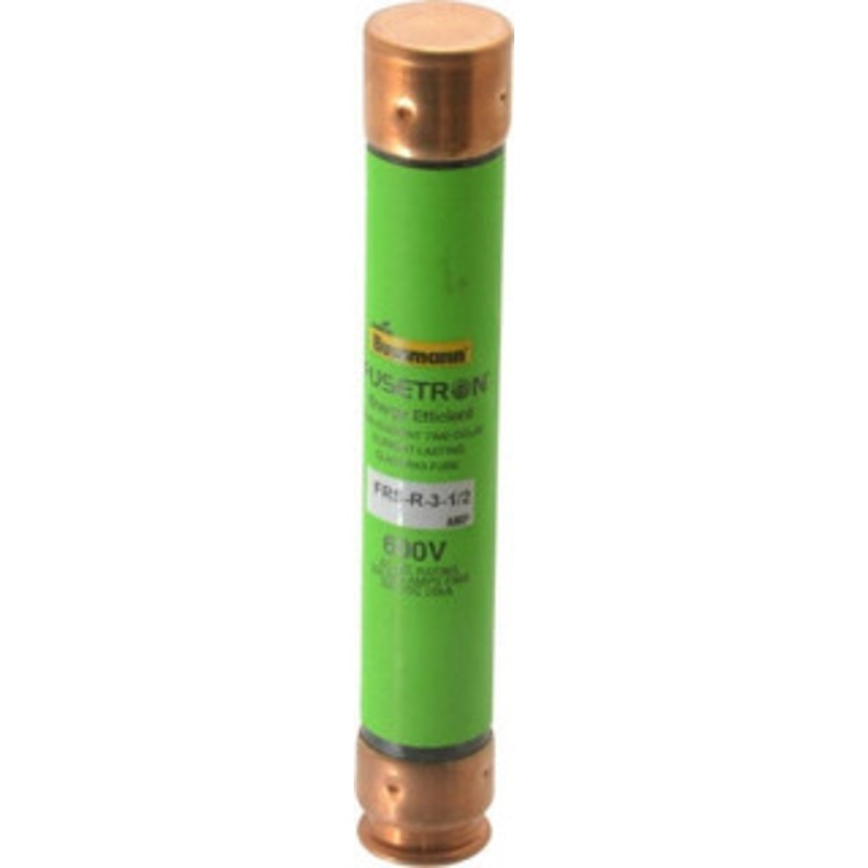 Bussmann 300 VDC, 600 VAC, 3.5 Amp, Time Delay General Purpose Fuse Fuse Holder Mount, 127mm OAL, 20 at DC, 200 (RMS) kA Rating, 13/16 Diam FRS-R-3-1/2 - 75908749