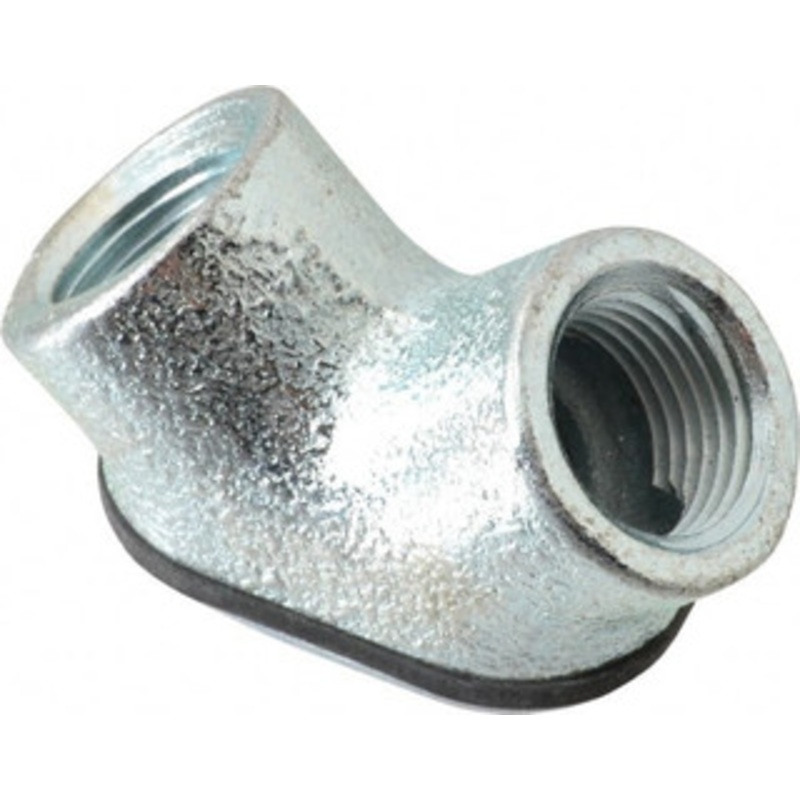 Crouse-Hinds 1/2 Trade Rigid/Intermediate (IMC) Conduit Elbow Malleable Iron, Insulated, Angled Connector, Threaded Connection 820 - 04801973