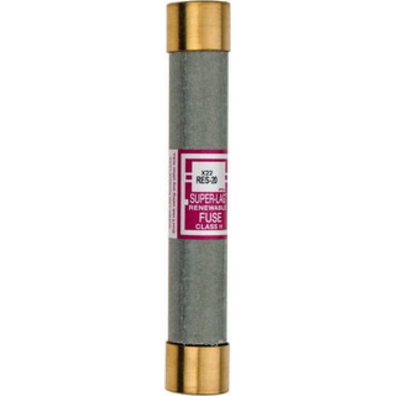 Bussmann 600 VAC, 20 Amp, Time Delay Renewable Fuse Fuse Holder Mount, 127mm OAL, 10 (RMS) kA Rating, 13/16 Diam RES-20 - 75380915