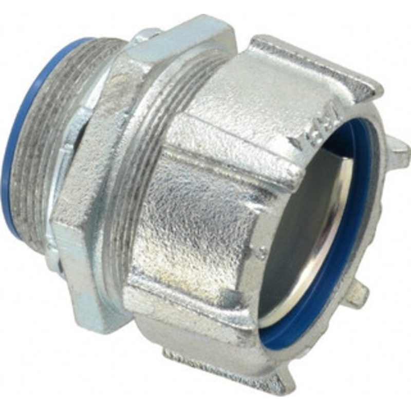 Thomas & Betts 2 Trade Liquidtight Conduit Connector Steel, Insulated, Straight Connector, Threaded Connection 5337 - 54058557