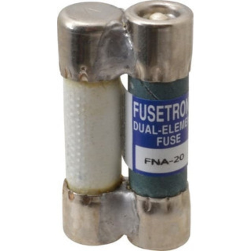 Bussmann 32 VAC, 20 Amp, Time Delay Pin Indicator Fuse Fuse Holder Mount, 1-1/2 OAL, 1 at AC kA Rating, 13/32 Diam FNA-20 - 81739641