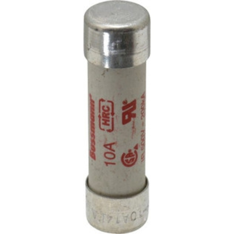 Bussmann 500 VAC, 10 Amp, Fast-Acting Semiconductor/High Speed Fuse 50.8mm OAL, 200 (RMS), 50 at DC kA Rating, 9/16 Diam FWH-10A14F - 75382663