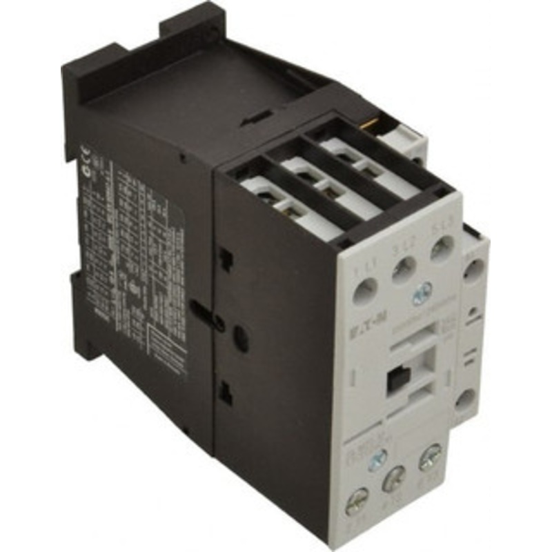 Eaton Cutler-Hammer 3 Pole, 220 Coil VAC at 50 Hz and 240 Coil VAC at 60 Hz, 40 Amp, Nonreversible Open Enclosure IEC Contactor 1 Phase hp: 2 at 115V, 3 at 200V, 5 at 230V, 3 Phase hp: 10 at 230V, 15 at 460V, 20 at 575V XTCE025C10B - 08804783