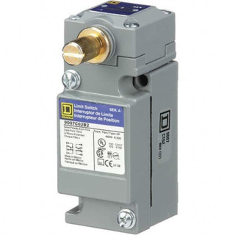 Square D SPDT, 2NC/2NO, 600 Volt, Screw Terminal, Rotary Head Actuator, General Purpose Limit Switch 1, 2, 4, 6, 12, 13, 6P NEMA Rating, IP67 IPR Rating 9007C66B2 - 49791478