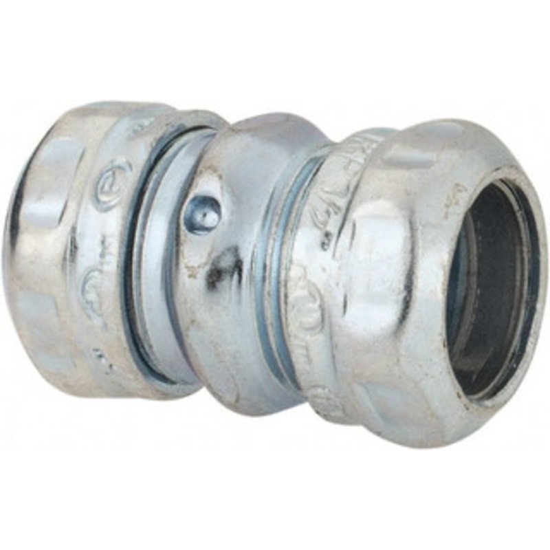 Thomas & Betts 1/2 Trade EMT Conduit Coupling Steel, Noninsulated, Compression Connection 5120 - 54057765