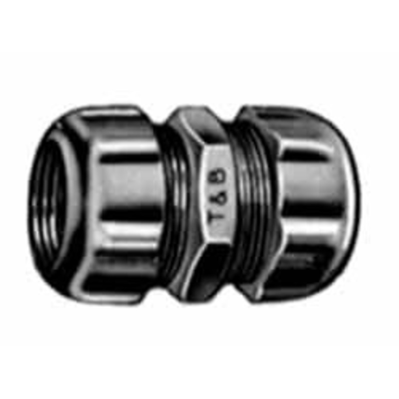 Thomas & Betts 1/2 Trade Rigid/Intermediate (IMC) Conduit Coupling Malleable Iron, Noninsulated, Compression Connection 8120 - 54060801