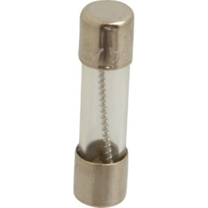 Ferraz Shawmut 125 VAC, 5 Amp, Time Delay Miniature Glass Fuse Clip Mount, 20mm OAL, 10 kA Rating, 5mm Diam GGA5-MSC - 00176230