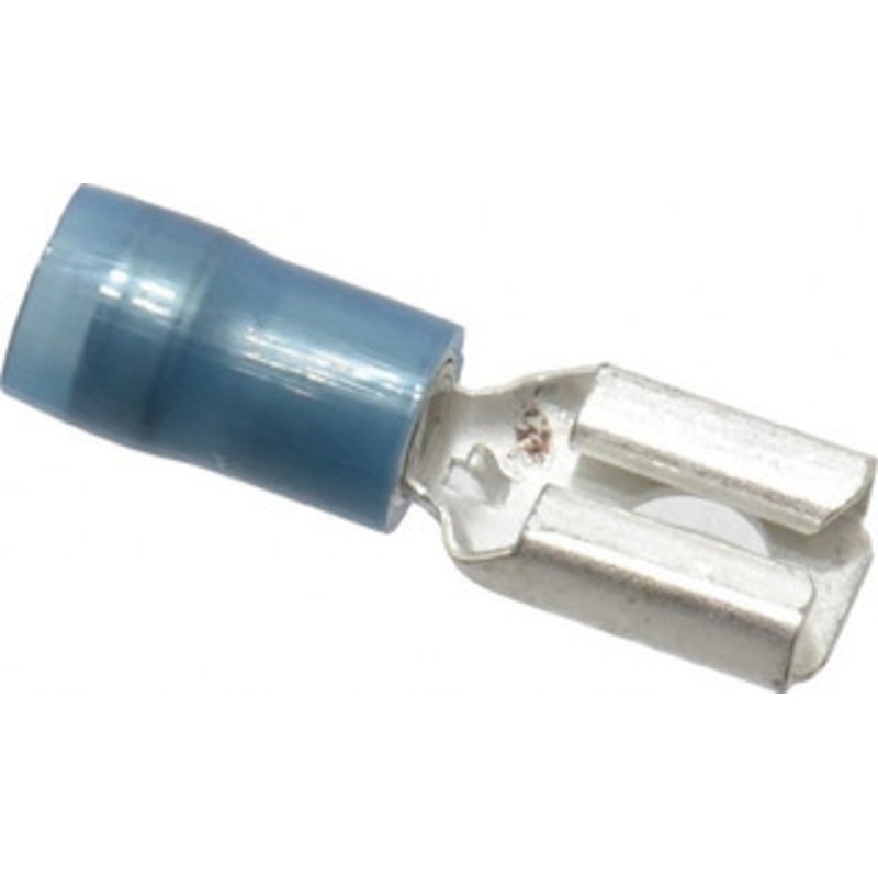Thomas & Betts 16 to 14 AWG Fully Insulated Female Wire Disconnect 1/4 Tab, Blue, CSA Certified, RoHS Compliant, UL 94 V-2, UL File E66716, UL Listed RB14-250F - 54062914