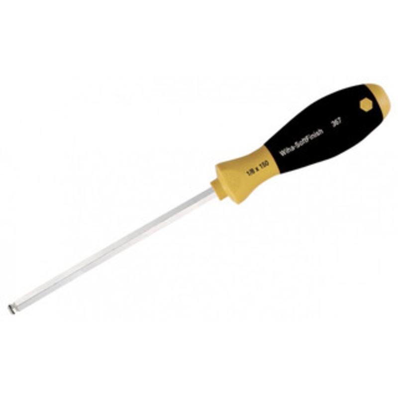 Wiha MagicRing Ball End Hex Inch Screwdriver, 1/8 x 100mm - 36726