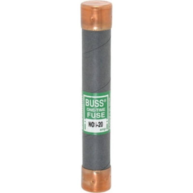 Bussmann 600 VAC, 20 Amp, Fast-Acting General Purpose Fuse Fuse Holder Mount, 127mm OAL, 50 at AC/DC kA Rating, 13/16 Diam NOS-20 - 74740689