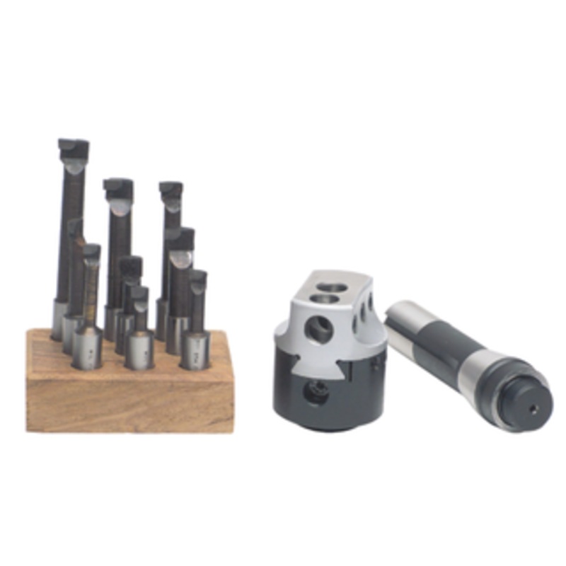 Precise 3/4 Straight Shank 7/8-20 Thread 2 Boring Head Combo Set w/Boring Bars - BHS-202-3/4