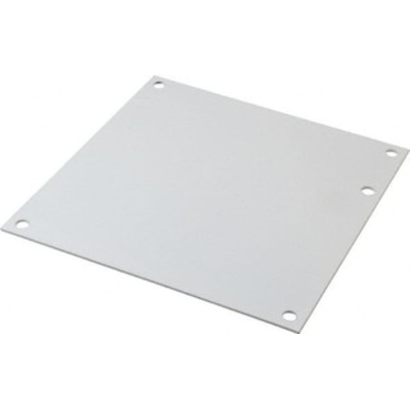 Cooper B-Line 6-1/4 OAW x 6-1/4 OAH Powder Coat Finish Electrical Enclosure Nonperforated Panel 8 x 8 Box, 14 Gauge Steel, Use with 884 RHC/884-1/886 RHC/886-1 78205137723 - 64073877