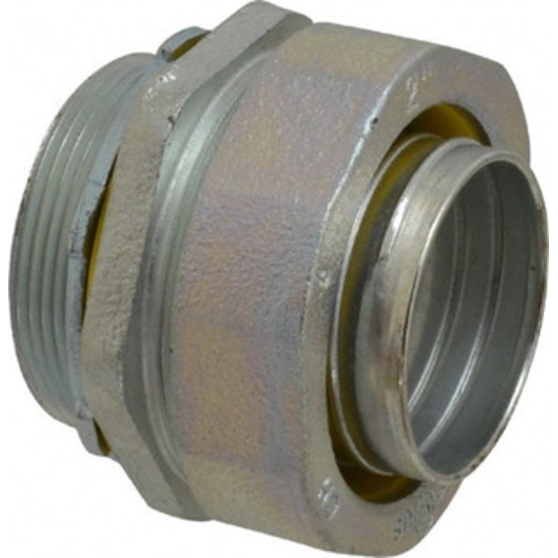 Crouse-Hinds 2 Trade Liquidtight Conduit Connector Malleable Iron, Noninsulated, Straight Connector, Threaded Connection LT200 - 04913620
