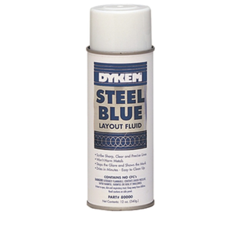 Dykem Steel Blue Layout Fluid, 12 oz. Aerosol - 80000