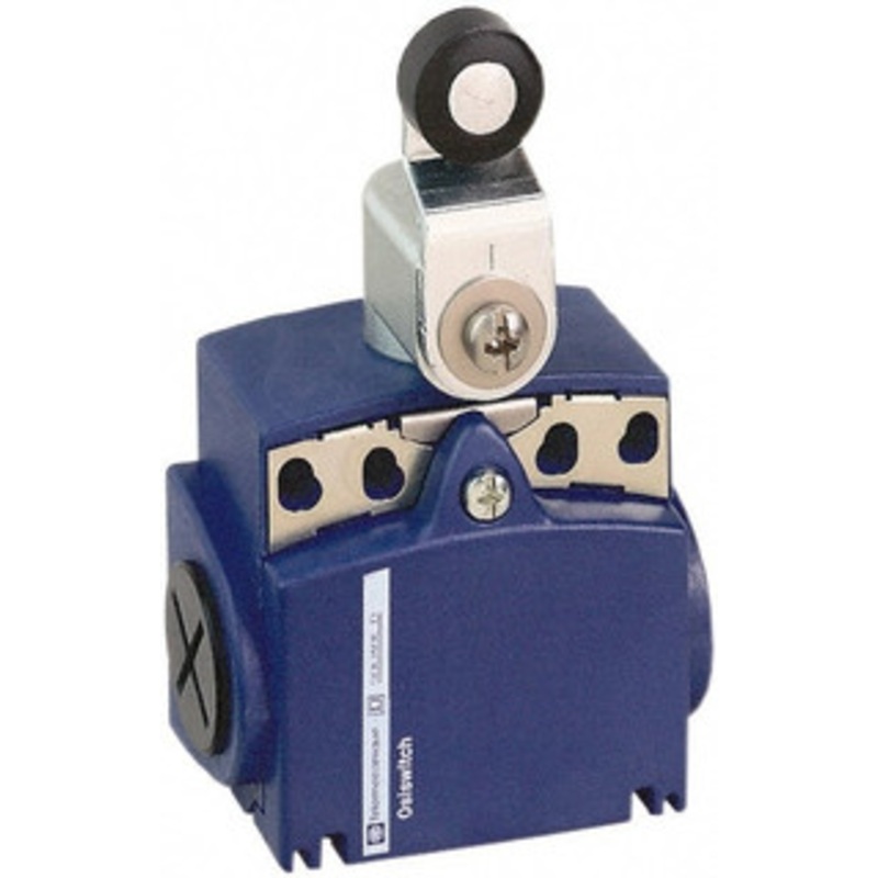 Telemecanique Sensors SPDT, NC/NO, 240 VAC, 250 VDC, Screw Terminal, Roller Lever Actuator, General Purpose Limit Switch 1, 2, 4, 6, 12, 13 NEMA Rating, IP66, IP67 IPR Rating XCKT2118N12 - 59760009