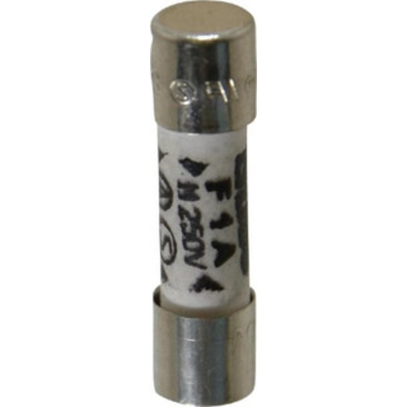 Bussmann 250 VAC, 32 VDC, 1 Amp, Fast-Acting Miniature Ceramic Fuse 20mm OAL, 5mm Diam GDA-1A - 84680768